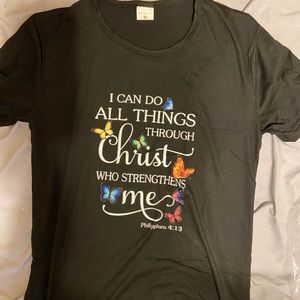 Unworn Black Quote Tee